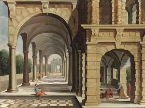 Saint Peter baptizing the centurion Cornelius