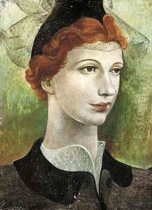 Portrait of a lady with red hair