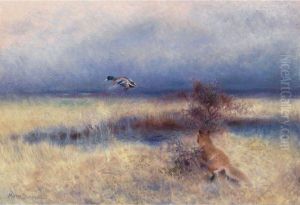 Rav Jagandes And (fox Chasing A Duck)