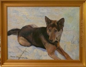 Enligt Uppgift Portratt Av Konstnarens Hund "karro" by Mosse Stoopendaal