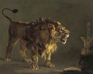 The lion and the mouse by French School