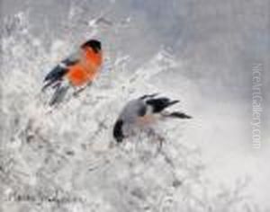 Domherrar I Sno by Mosse Stoopendaal