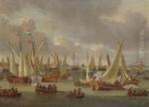 The Arrival Of Tsar Peter The Great In The Amsterdam Harbour