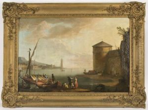 Depicting A Harbor Scene