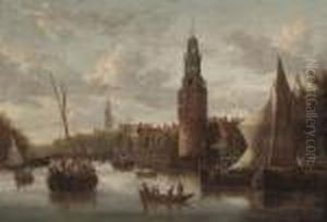 The Oude Schans Canal With The Tower Of Montelbaan, Amsterdam thumbnail