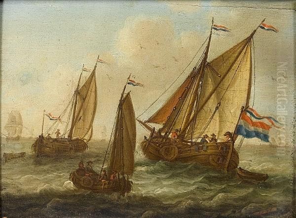 Dutch Yachts In Choppy Seas - view 1