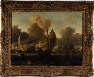 Jansz Storck,, Attr. A, Marine by Abraham Storck