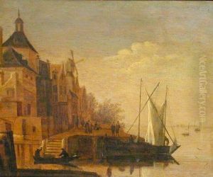 Dutch Coastal Village by Abraham Storck