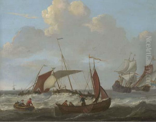 Dutch Shipping In Choppy Seas - view 1