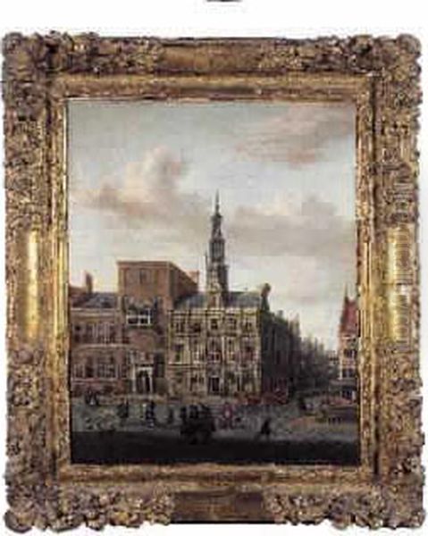 Vue De La Place De L'hotel De Ville D'amsterdam - view 1