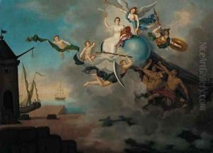 An allegory of Abundance, Peace and Time triumphant