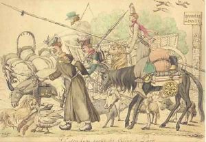 Entry of the Russians into Paris by French School