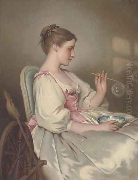 Jeune fille aux bulles - view 1