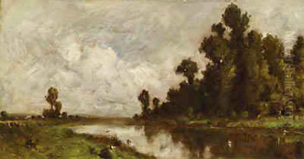 Lush Landscape Surrounding a Lake - view 1