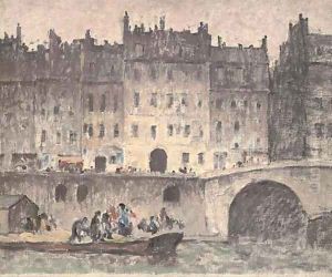 On the Seine, Paris by French School