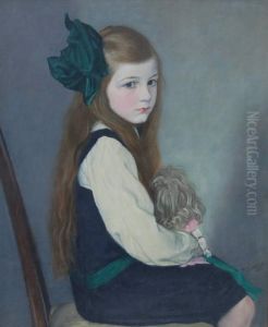 Portrait Of Miss Nancy Davis Holding A Doll