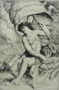 Figure With Skull