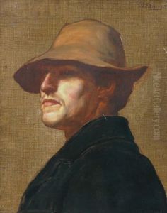 Portrait Of William Dushie by William Strang