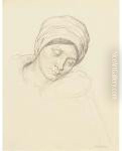 Head Of A Girl Wearing A Turban Head Of A Girl Wearing A Turban
