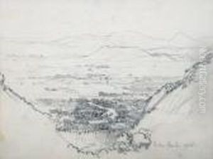 Study For Barron Gorgeand Sugar Plains, 
Kuranda by Arthur Streeton