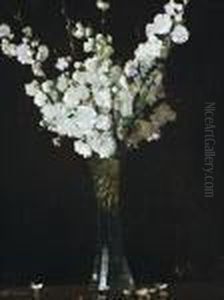 Apple Blossoms In A Vase by Arthur Streeton