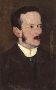 Portrait Of A Man (portrait Of Awilliam H. Read [arthur Streeton's Brother-in-law]) by Arthur Streeton