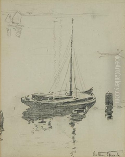 Boats On The Lagoon, Venice - view 1