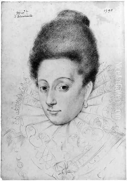 Portrait of Marguerite d'Orleans-Longueville, known as Mademoiselle d'Estouteville - view 1