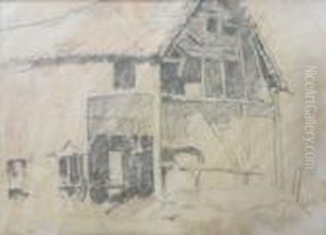 H.q. St. Gautien, France by Arthur Streeton
