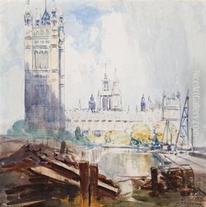 Houses Of Parliament by Arthur Streeton