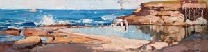 Coogee Baths by Arthur Streeton