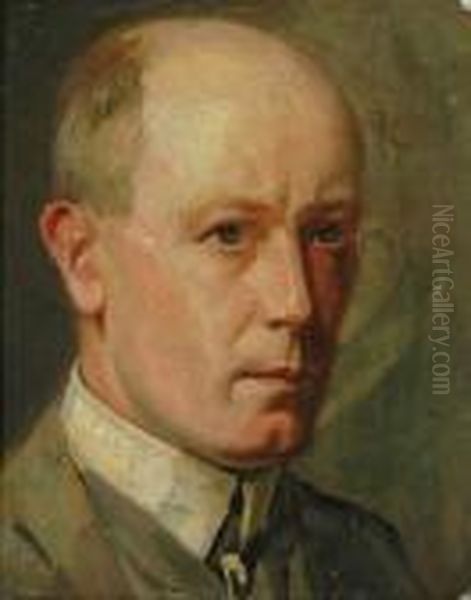 Attributed To Arthur Ernest
Streeton Sketch Ofscott Oil On Canvas Laid On Board 'this Is A Sketch
Of Scott Afirst World War Artist By A. Streeton' Inscribed Verso 30 X 24
Cmprovenance: Private Collection Melbourne - view 1