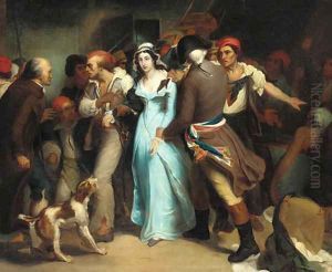 The arrest of Charlotte Corday for the murder of Jean-Paul Marat by French School