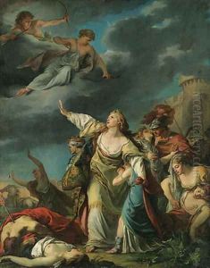 The destruction of the children of Niobe by French School