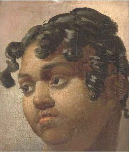 The head of a black girl