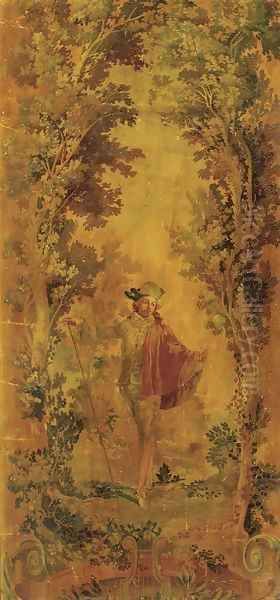 A shepherdess and her suitor - view 1