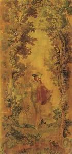 A shepherdess and her suitor
