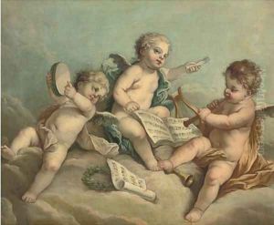 An allegory of music by French School