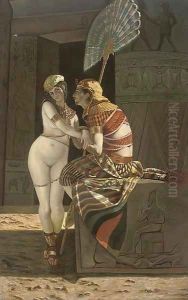 An Egyptian tryst by French School
