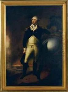 Portrait Of George Washington At Dorchester Heights by Gilbert Stuart