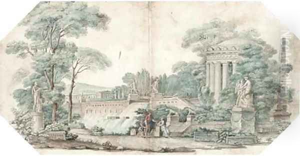 Figures in a classical landscape - view 1