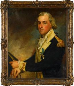 Matthew Clarkson (1758-1825) In Uniform Wearing Society Of The Cincinnati Emblem by Gilbert Stuart
