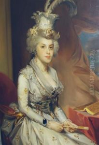 Portrait Of A Woman Wearing A Fanciful Hat