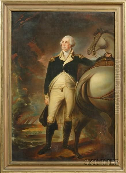 Portrait Of George Washington At Dorchester Heights. - view 1