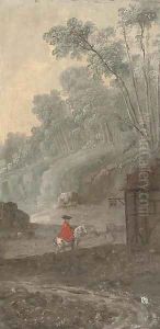 Landscape with a horseman