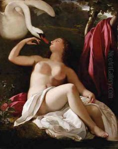 Leda and the Swan by French School