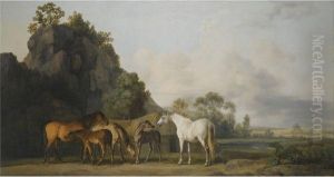 Brood Mares And Foals by George Stubbs