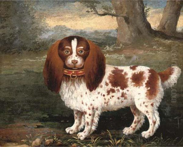 A Spaniel In A Landscape; And A Pomeranian In Landscape - view 1