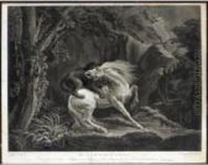 The Lion And Horse (lennox-boyd 7) by George Stubbs
