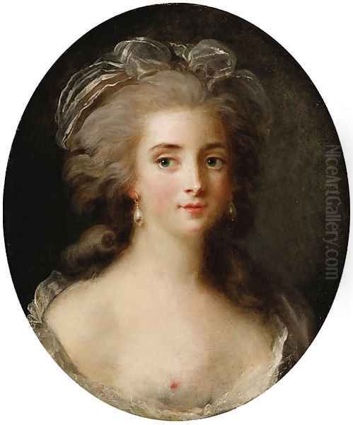 Portrait of a Lady, bust length, en deshabill - view 1